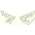 Honda CR750 CR 750 Gas Fuel Tank Wing Decals - Yellow Oval - Left & Right