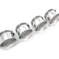 4 Silver Motorcycle Shorty Velocity Stacks - 54mm - Honda CB900 CB1000 CB1100
