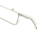 Motorcycle Rectangular Chrome 10mm Screw In Mirror Honda Kawasaki Suzuki Yamaha