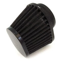 Motorcycle Performance Tapered Oval Pod Air Filter Intake Cleaner Black 50mm ID