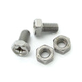 Motorcycle Battery Terminal Bolt Set - M6 x 10mm - Stainless Steel - 5BNBSSF6M