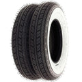 Shinko SR550 Street White Wall Tire Set - Honda Z50 Z50A Z50R - Tires Only