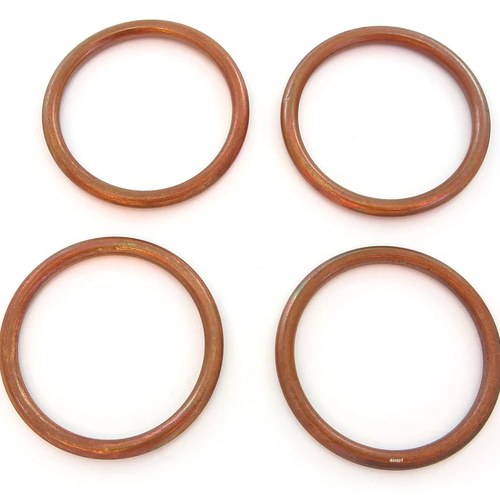 Set of 4 - NE Brand - Honda CB750/900/1000/1100 - Exhaust Gasket - 18291-254-000