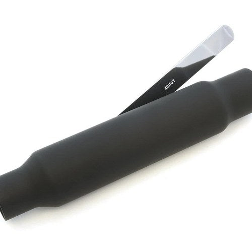 Shorty Muffler - Flat Black 12" Honda Kawasaki Suzuki Yamaha Cafe Bobber Chopper