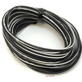 OEM Colored Electrical Wire 18 Gauge - 13' Roll - Black / White Stripe