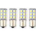 Set of 4 - LED Bulbs - 27 Smd - 1156 - Yellow - RV Camper Car Truck Motorcycle