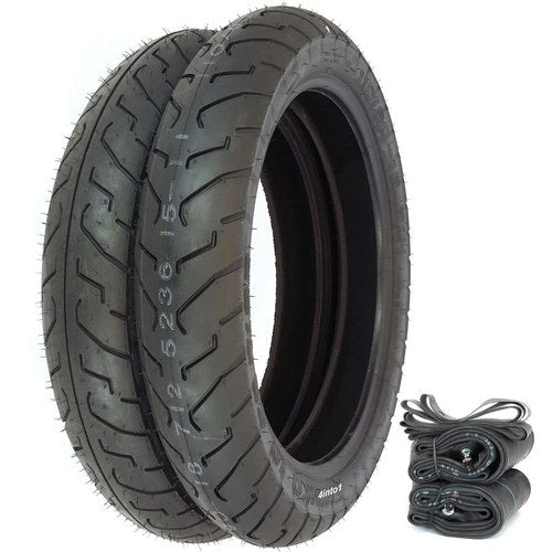 Shinko 712 Tire Set - Honda GB500 Tourist Trophy - Tires Tubes and Rim Strips