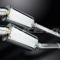 Delkevic 9" Stainless Oval Mufflers - Honda CBR1100XX Blackbird 1996-2009