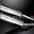 Delkevic 18" Stainless Oval Mufflers - Honda CBR1100XX Blackbird 1996-2009