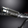 Delkevic 8" Mini Carbon Fiber Round Muffler Slip On - Honda CB500F 2013-2019