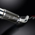 Delkevic 8" Carbon Round Muffler Slip On - Honda VFR800 Interceptor 1998-2001