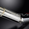 Delkevic 8" Stainless Steel Round Muffler Slip On - Honda CBR600 F3 1995-1998