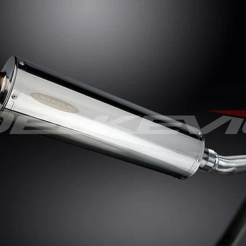 Delkevic 18" Stainless Steel Oval Slip On Muffler - Honda CBR250R 2011-2014