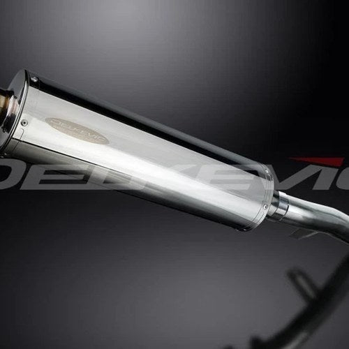 Delkevic 18" Stainless Steel Oval Muffler Slip On - Honda CB1100A 2013-2014
