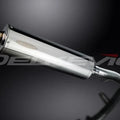 Delkevic 18" Stainless Steel Oval Muffler Slip On - Honda CB1100A 2013-2014
