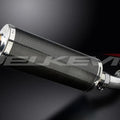 Delkevic 14" Carbon Fiber Oval Muffler Slip On - Honda VFR750 1994-1997