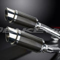 Delkevic 8" Mini Carbon Round Mufflers - Kawasaki Ninja 1000 2011-2020 Exhaust