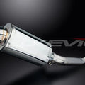 Delkevic 9" Stainless Oval Slip On Muffler - Kawasaki ZX-6R 2003-2004 Exhaust