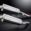 Delkevic 14" Stainless Mufflers - Kawasaki Ninja ZX6 ZZR600 1990-2001 Exhaust