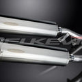 Delkevic 18" Stainless Mufflers - Kawasaki Concours ZG1000 1986-2006 Exhaust