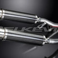 Delkevic 14" Carbon Round Mufflers - Kawasaki Concours ZG1000 1986-2006 Exhaust