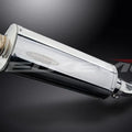 Delkevic 14” Stainless Oval Muffler - Suzuki SV650 2003-2012 Exhaust