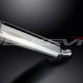 Delkevic 18" Stainless Oval Muffler - Suzuki SV650 2003-2012 Exhaust