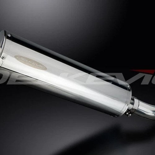 Delkevic 18" Stainless Slip On Muffler - Suzuki GSF1250 Bandit 07-09, 16 Exhaust