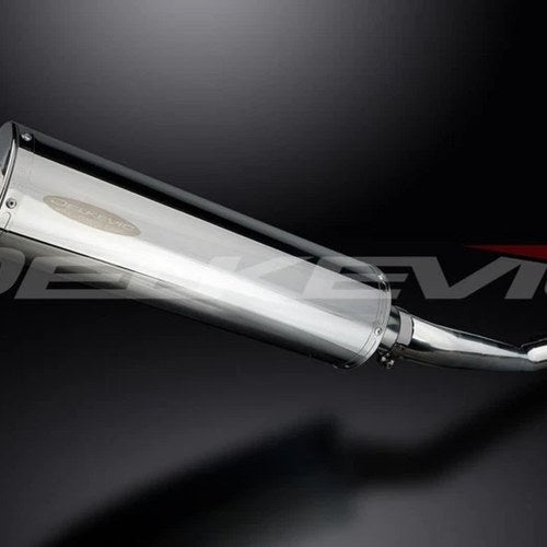 Delkevic 18" Stainless Oval Muffler - Suzuki GSF600 Bandit 1995-2005 Exhaust