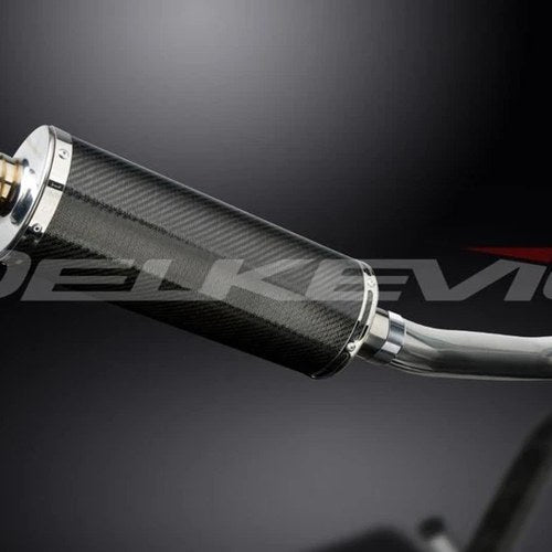 Delkevic 14" Carbon Oval Muffler - Suzuki GS500 E/F 1989-2002 Exhaust
