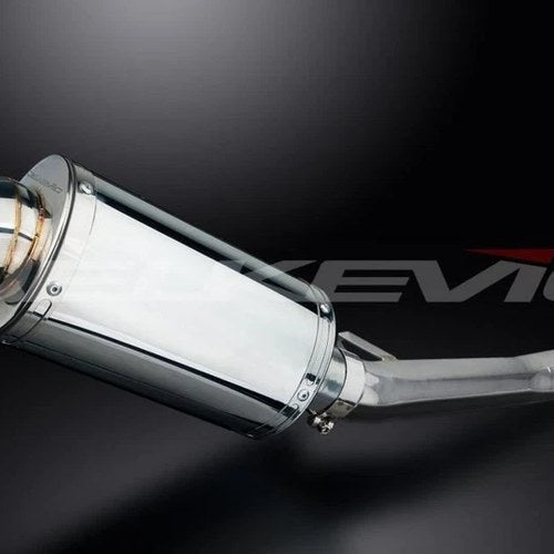 Delkevic 9" Stainless Oval Muffler - Suzuki GSX600F Katana 600 1997-2006 Exhaust