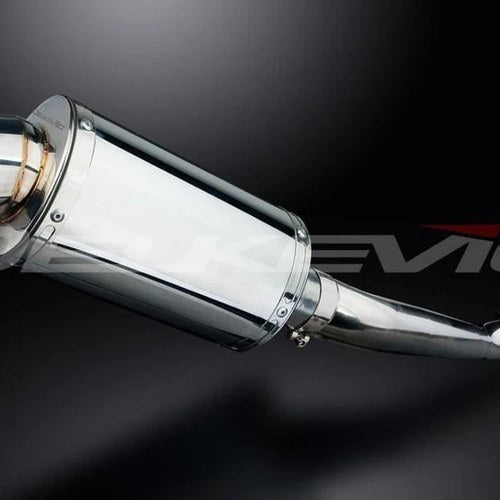 Delkevic 9" Stainless Oval Muffler - Suzuki GSF600 Bandit 1995-2005 Exhaust