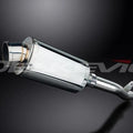 Delkevic 9" Stainless Oval Slip On Muffler - Suzuki GSX-R1000 2001-2002 Exhaust