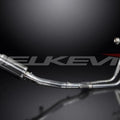 Delkevic 2-1 Exhaust System 8" Carbon Muffler - Suzuki GS500 E/F 1989-2009