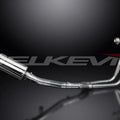 Delkevic Complete 2-1 Stainless Exhaust 9" Muffler - Suzuki GS500 E/F 1989-2009