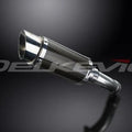 Delkevic 8" Carbon Round Slip On Muffler - Yamaha Fazer 8 FZ8 2010-2015 Exhaust