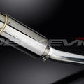 Delkevic 8" Stainless Round Slip On Muffler - Yamaha YZF-R6/S 2006-2009 Exhaust