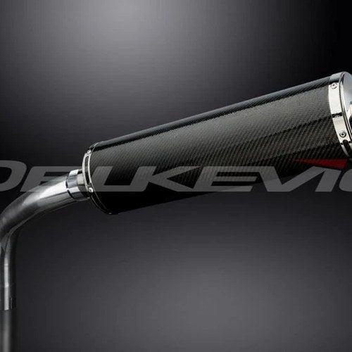 Delkevic 18" Carbon Oval Muffler - Yamaha XTZ1200 Super Tenere 2012-2021 Exhaust