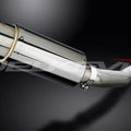 Delkevic 8" Stainless Steel Round Slip On Muffler - Yamaha YZF-R1 98-01 Exhaust