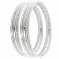 Rising Sun Silver Aluminum Rim Set - Honda CA92 Benly Touring 125 - 1959