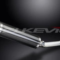 Delkevic 14" Carbon Fiber Round Stubby Muffler - Yamaha YZF-R6 1998-2002 Exhaust
