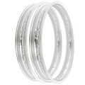 Rising Sun Silver Aluminum Rim Set - Honda CL450K Scrambler 450 1968 - 1974