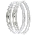 Rising Sun Silver Aluminum Rim Set - Honda CB500T CB500 Twin Dohc - 1975 1976