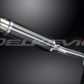 Delkevic 14" Carbon Fiber Round Muffler - Triumph Tiger 800 XC - 11-14 Exhaust