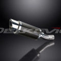 Delkevic 8" Carbon Fiber Round Muffler Triumph Street Triple 675 - 13-16 Exhaust
