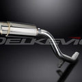 Delkevic 8" Stainless Round Muffler Triumph Tiger Explorer 1200 - 12-21 Exhaust