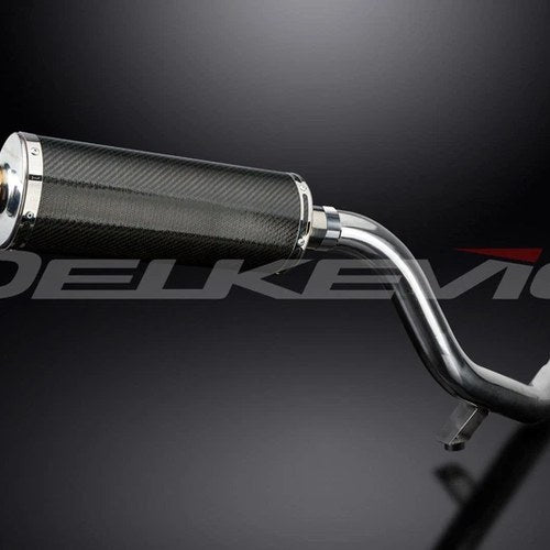 Delkevic 14" Carbon Fiber Oval Muffler Triumph Tiger Explorer 1200 12-21 Exhaust