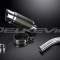 Delkevic 8" Mini Carbon Fiber Round Slip-On Muffler - BMW F800S - 06-08 Exhaust