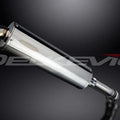 Delkevic 18" Stainless Steel Oval Slip-On Muffler - BMW K1300GT - 09-11 Exhaust