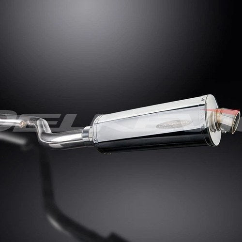Delkevic 14" Stainless Steel Oval Slip-On Muffler - BMW R1150RT - 01-05 Exhaust